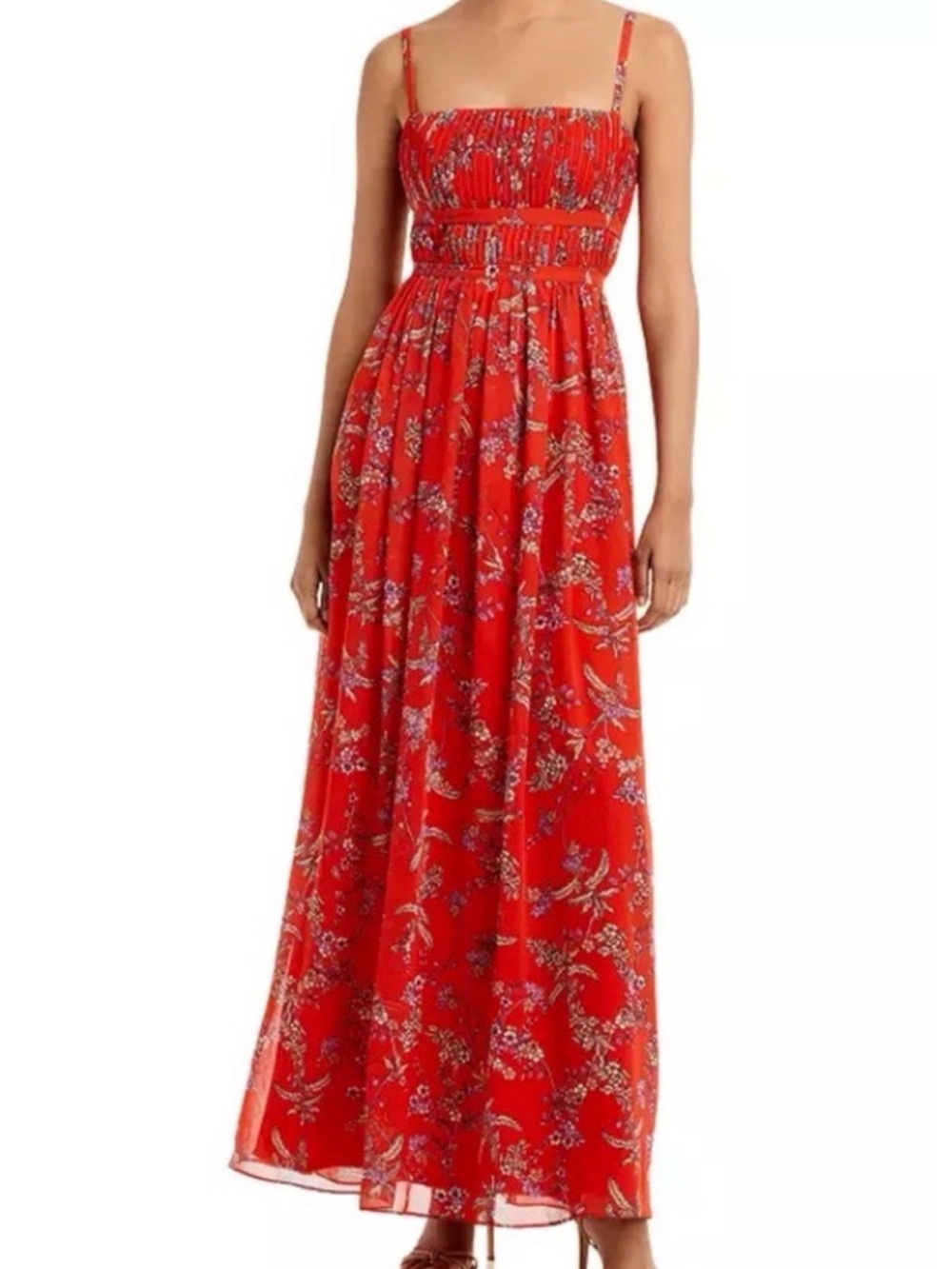 NWT Aqua Floral Maxi Dress - Paprika